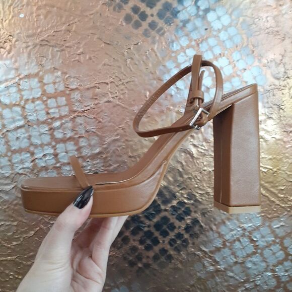 NWT Billini "Tahni" Faux Leather Strappy Platform Heels - Picture 16 of 16